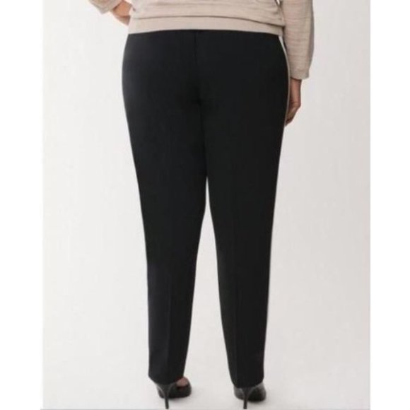 Lane Bryant Tuxedo Stripe Crepe Pant Black 22/24 - Picture 3 of 3